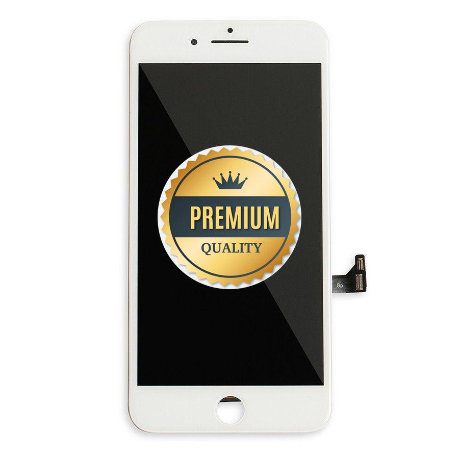 Replacement iPhone 8 Plus LCD & Touch Screen White with Back Metal Plate (Premium Quality) - Best Cell Phone Parts Distributor in Canada Replacement iPhone 8 Plus LCD & Touch Screen White with Back Metal Plate (Premium Quality) - Best Cell Phone Parts Distributor in Canada